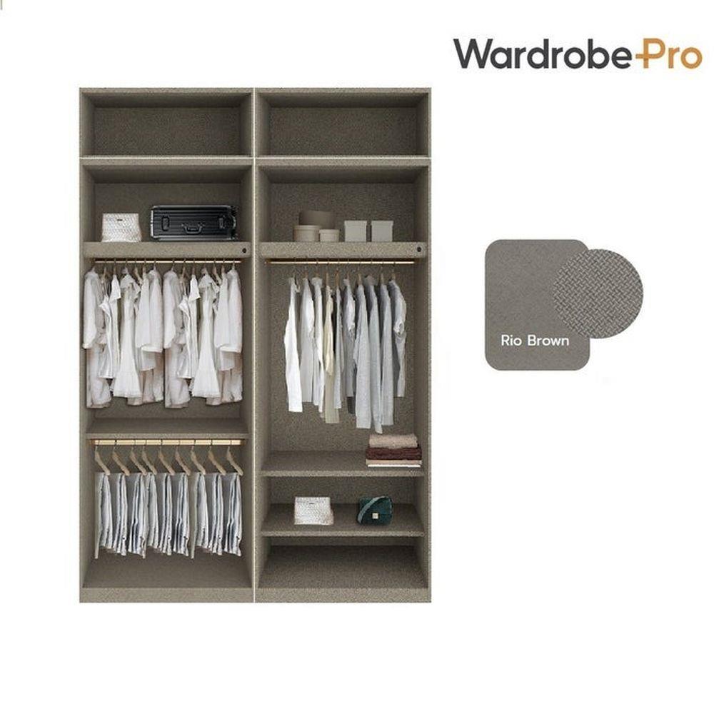 ตู้เสื้อผ้า 4 บานเปิด SB BUILT IN WARDROBE PLUS 59061132 200 ซม. สีไม้อ่อน