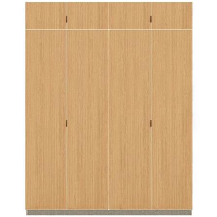 ตู้เสื้อผ้า 4 บานเปิด SB BUILT IN WARDROBE PLUS 59061132 200 ซม. สีไม้อ่อน_0