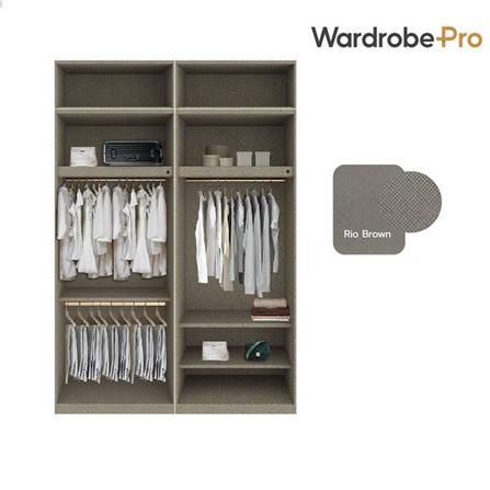 ตู้เสื้อผ้า 4 บานเปิด SB BUILT IN WARDROBE PLUS 59061132 200 ซม. สีไม้อ่อน_2