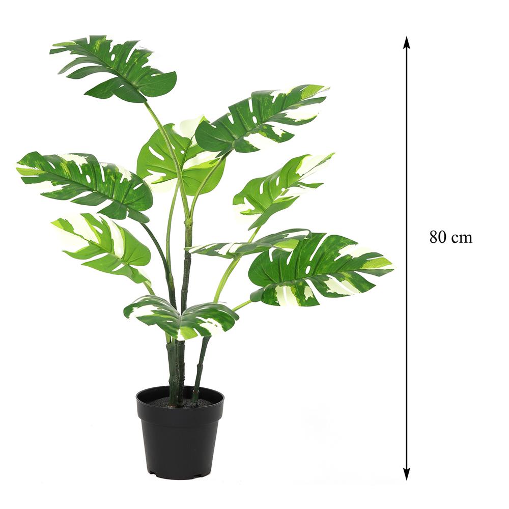 ต้นพลูฉีกใบด่างประดิษฐ์ SPRING 80 ซม.