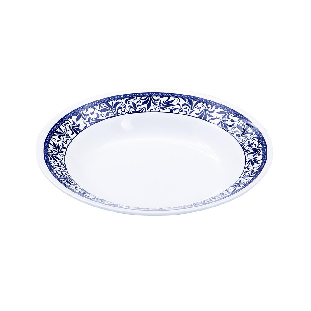 จานเมลามีนลึก 8 นิ้ว VANDA BLUE GARDEN