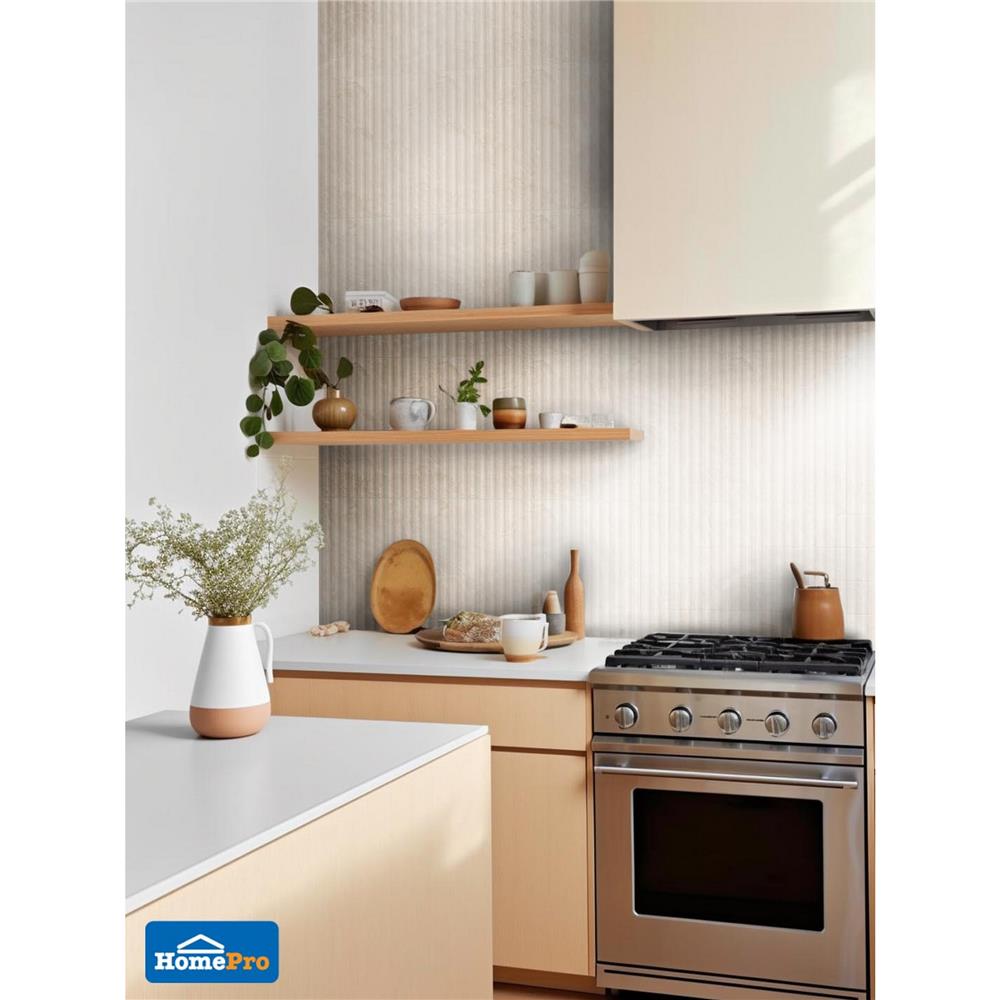 กระเบื้องผนัง 25x40 ซม. TARA ทีแกน เบจ (EXC) PM 1 ตร.ม.