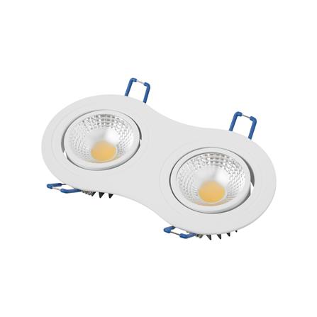 ดาวน์ไลท์ LED CARINI LCG0330R 6 นิ้ว 10 วัตต์ WARM WHITE สีขาว_1