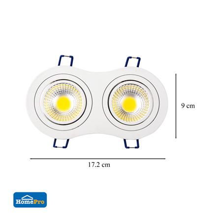 ดาวน์ไลท์ LED CARINI LCG0330R 6 นิ้ว 10 วัตต์ WARM WHITE สีขาว_4