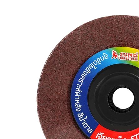 ลูกขัดใยสังเคราะห์ SUMO 4 นิ้ว เบอร์ 180 สีน้ำตาล (ฝาหลัง)_1