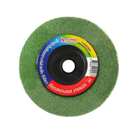 ลูกขัดใยสังเคราะห์ SUMO 4 นิ้ว เบอร์ 180 สีเขียว (ฝาหลัง)_0