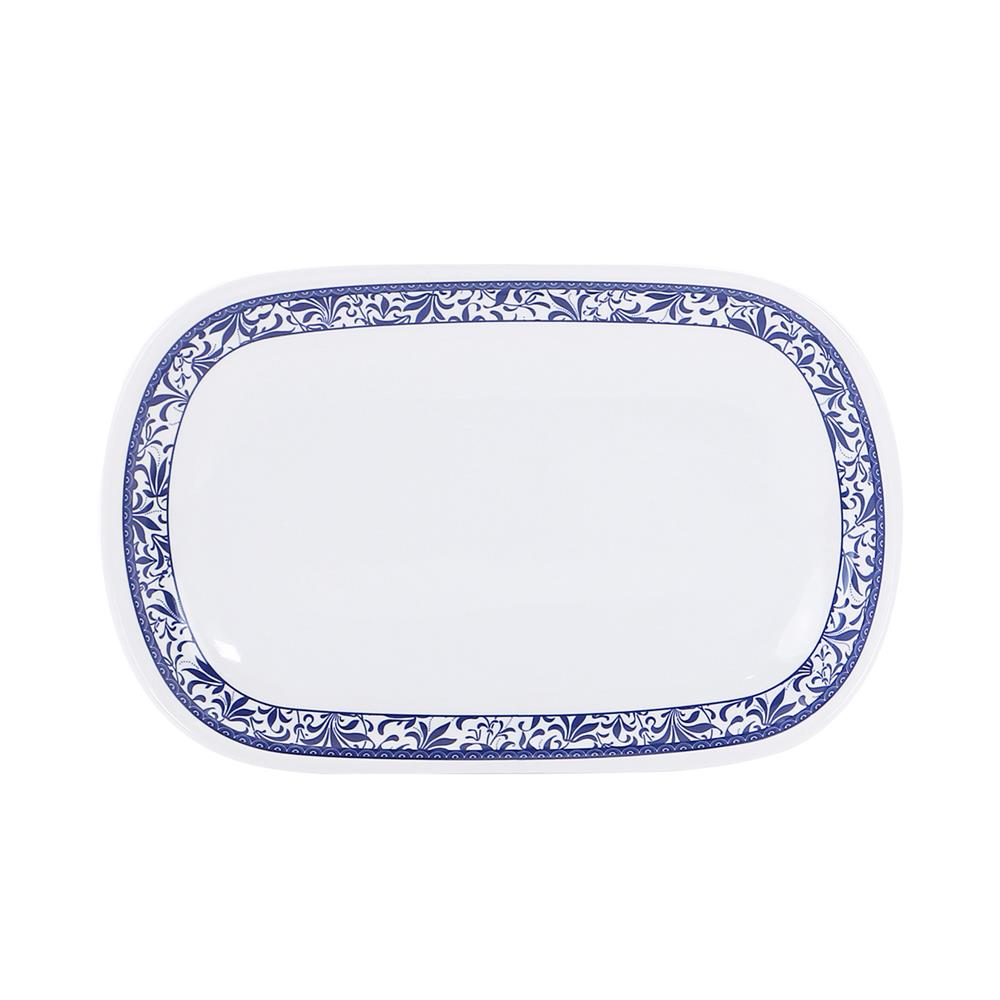 จานเมลามีนเปลเหลี่ยม 8.5 นิ้ว VANDA BLUE GARDEN