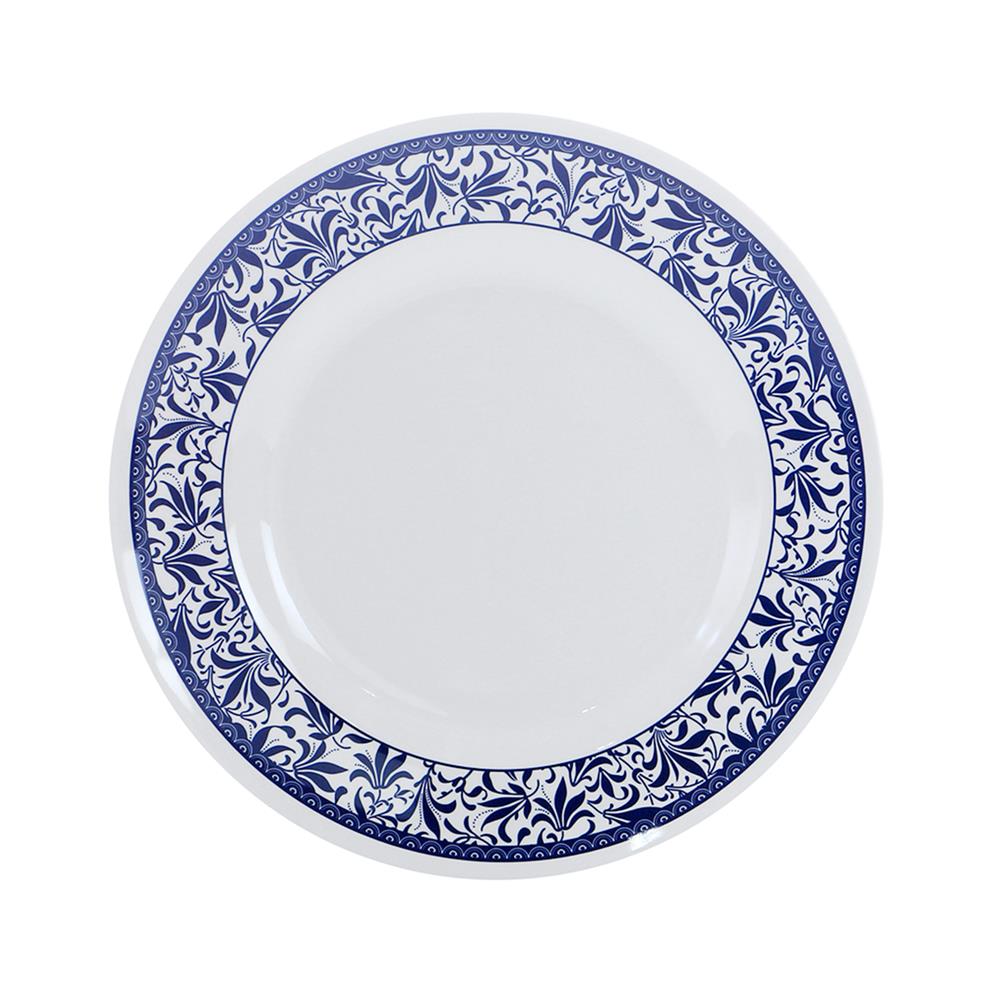 จานเมลามีนตื้น 10 นิ้ว VANDA BLUE GARDEN