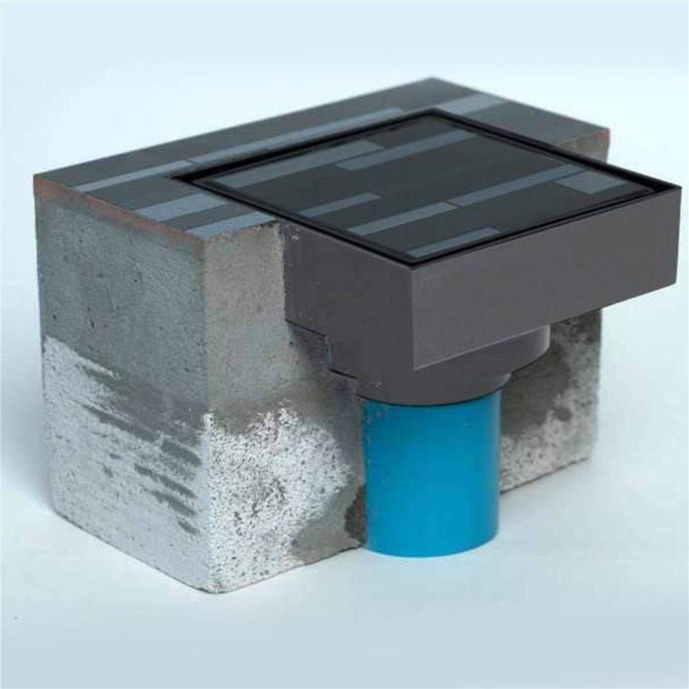 ตะแกรงกันกลิ่นแบบปูกระเบื้อง SUPER DRAIN 5.3 นิ้ว สีดำ/เทา