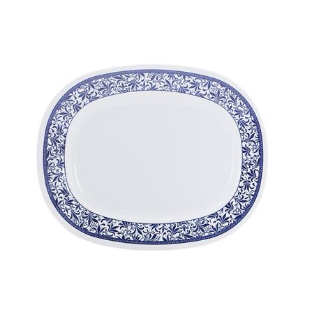 จานเมลามีนเปลเหลี่ยม 14 นิ้ว VANDA BLUE GARDEN_2