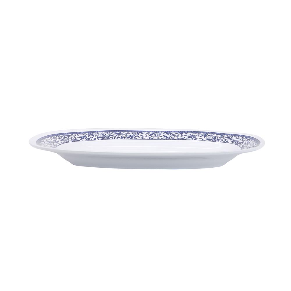 จานเมลามีนเปลเหลี่ยม 12 นิ้ว VANDA BLUE GARDEN