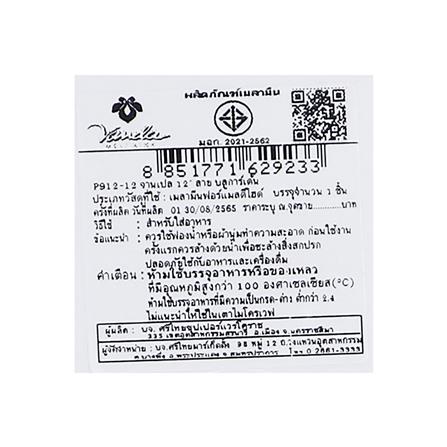 จานเมลามีนเปลเหลี่ยม 12 นิ้ว VANDA BLUE GARDEN_5