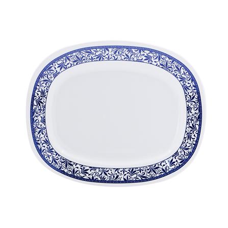 จานเมลามีนเปลเหลี่ยม 12 นิ้ว VANDA BLUE GARDEN_2