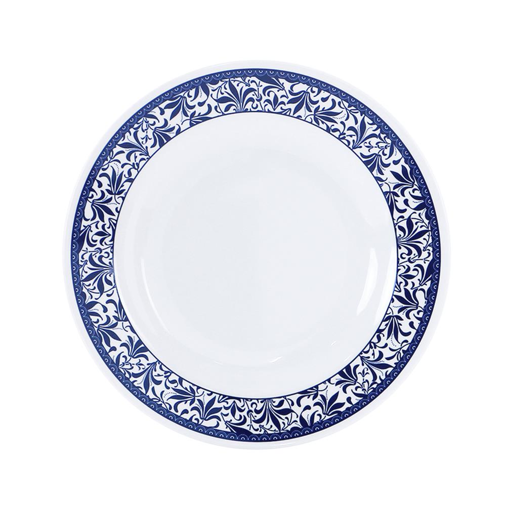 จานเมลามีนตื้น 8 นิ้ว VANDA BLUE GARDEN