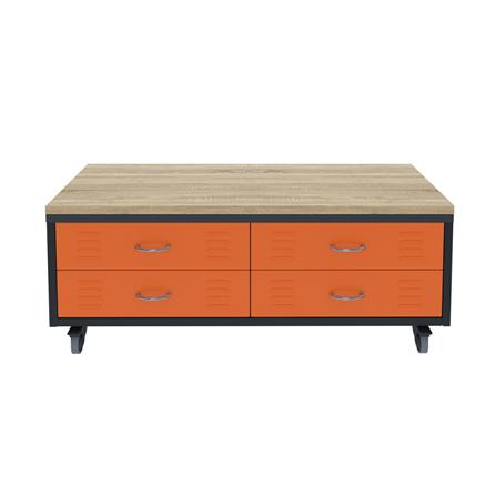 ตู้เหล็กลิ้นชัก 4 ลิ้นชัก SURE TMBS-124 สีส้ม_0