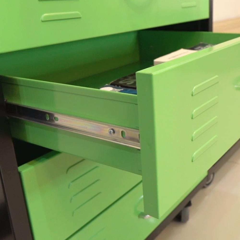 ตู้เหล็กลิ้นชัก 6 ลิ้นชัก SURE TMBS-186 สีเขียว