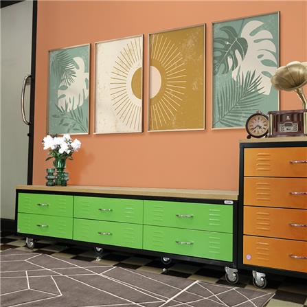 ตู้เหล็กลิ้นชัก 6 ลิ้นชัก SURE TMBS-186 สีเขียว_3