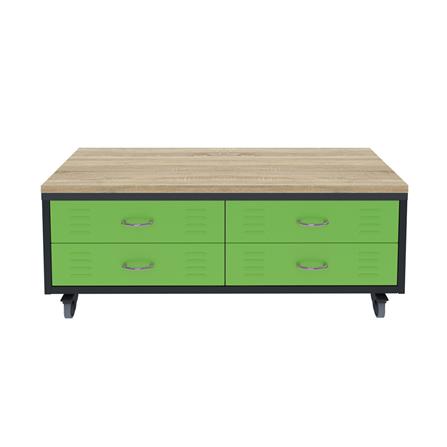 ตู้เหล็กลิ้นชัก 4 ลิ้นชัก SURE TMBS-124 สีเขียว_0