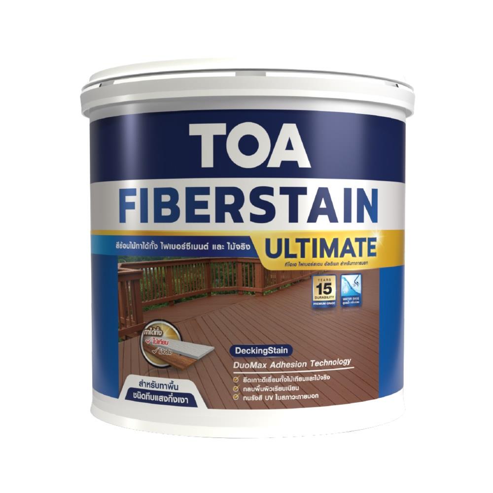 สีย้อมพื้นไม้ TOA FIBERSTAIN ULTIMATE DC500 สีน้ำตาล ทึบแสงกึ่งเงา 1 แกลลอน