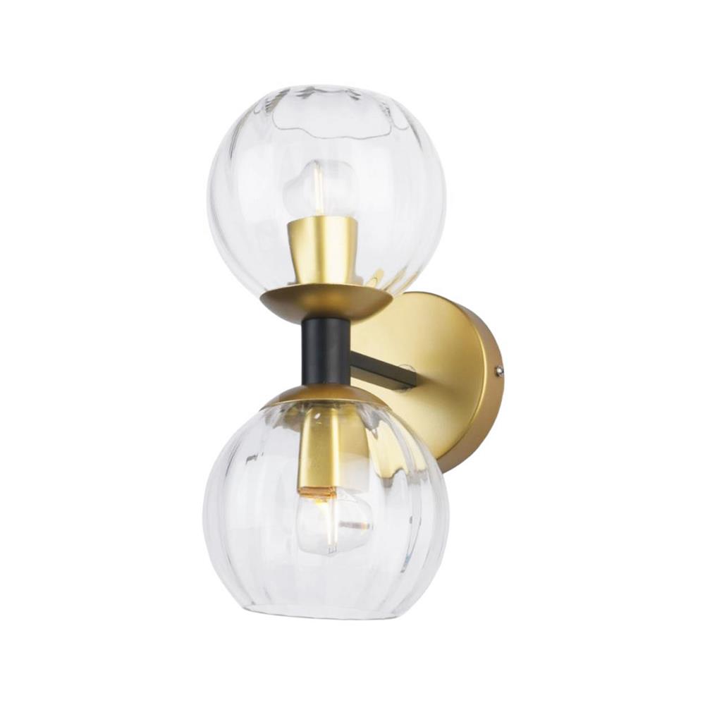 ไฟกิ่งภายใน LUMAX 01-02966 สีทอง/ใส 2 หัว