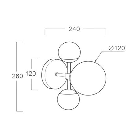 ไฟกิ่งภายใน LUMAX 01-02860 สีขาว/ทอง 1 หัว_2