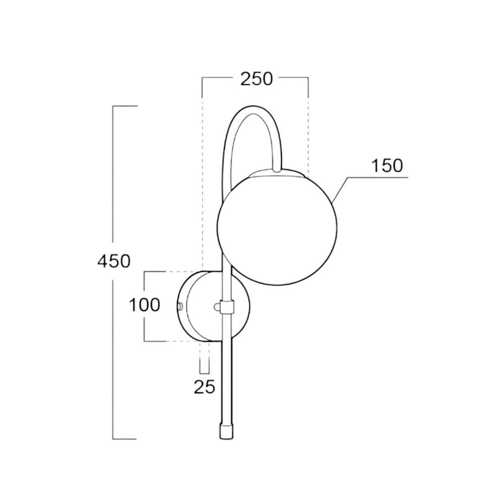 ไฟกิ่งภายใน LUMAX 01-02853 สีขาว/ทอง 1 หัว
