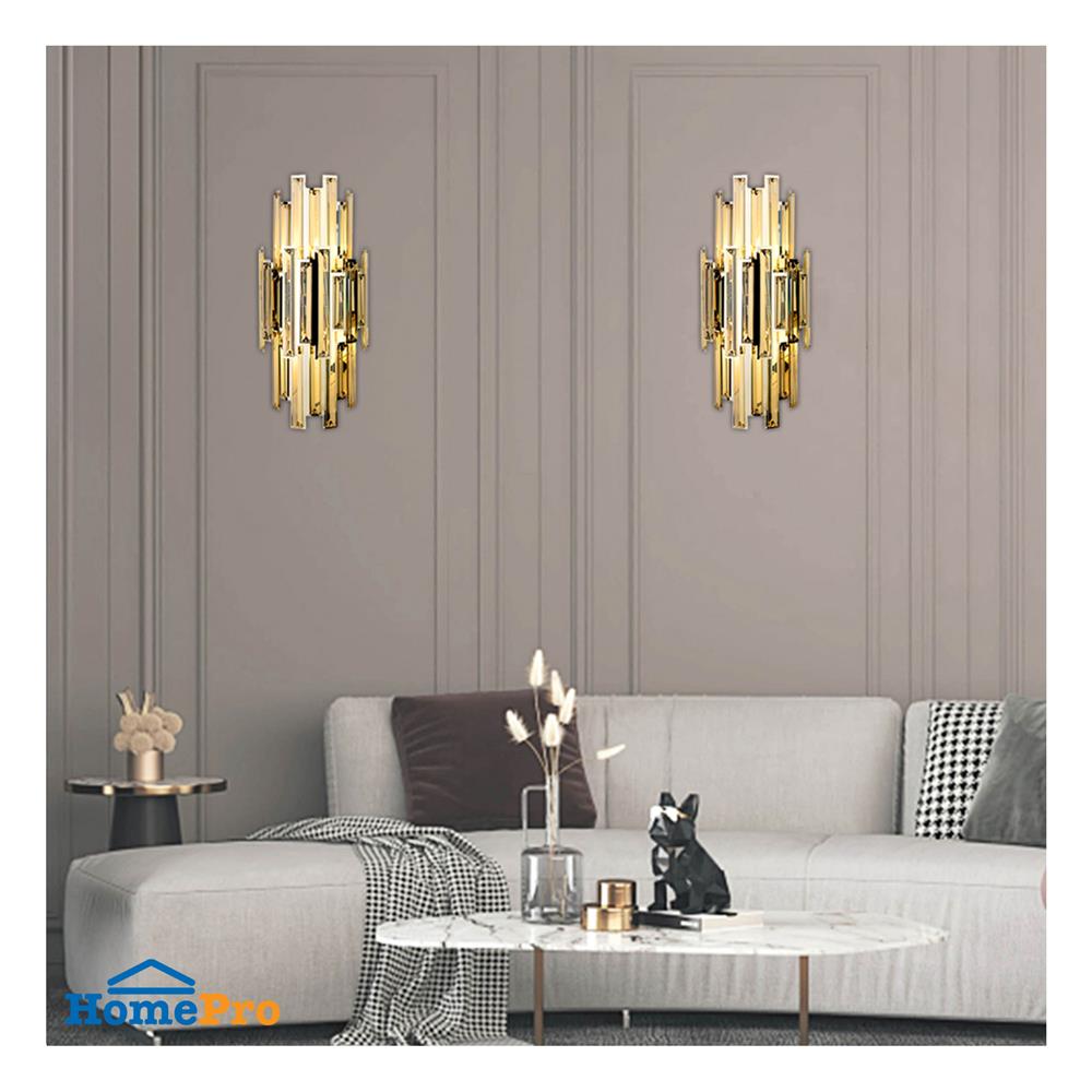 ไฟกิ่งภายใน L&E 01-02654 สีทอง 2 หัว