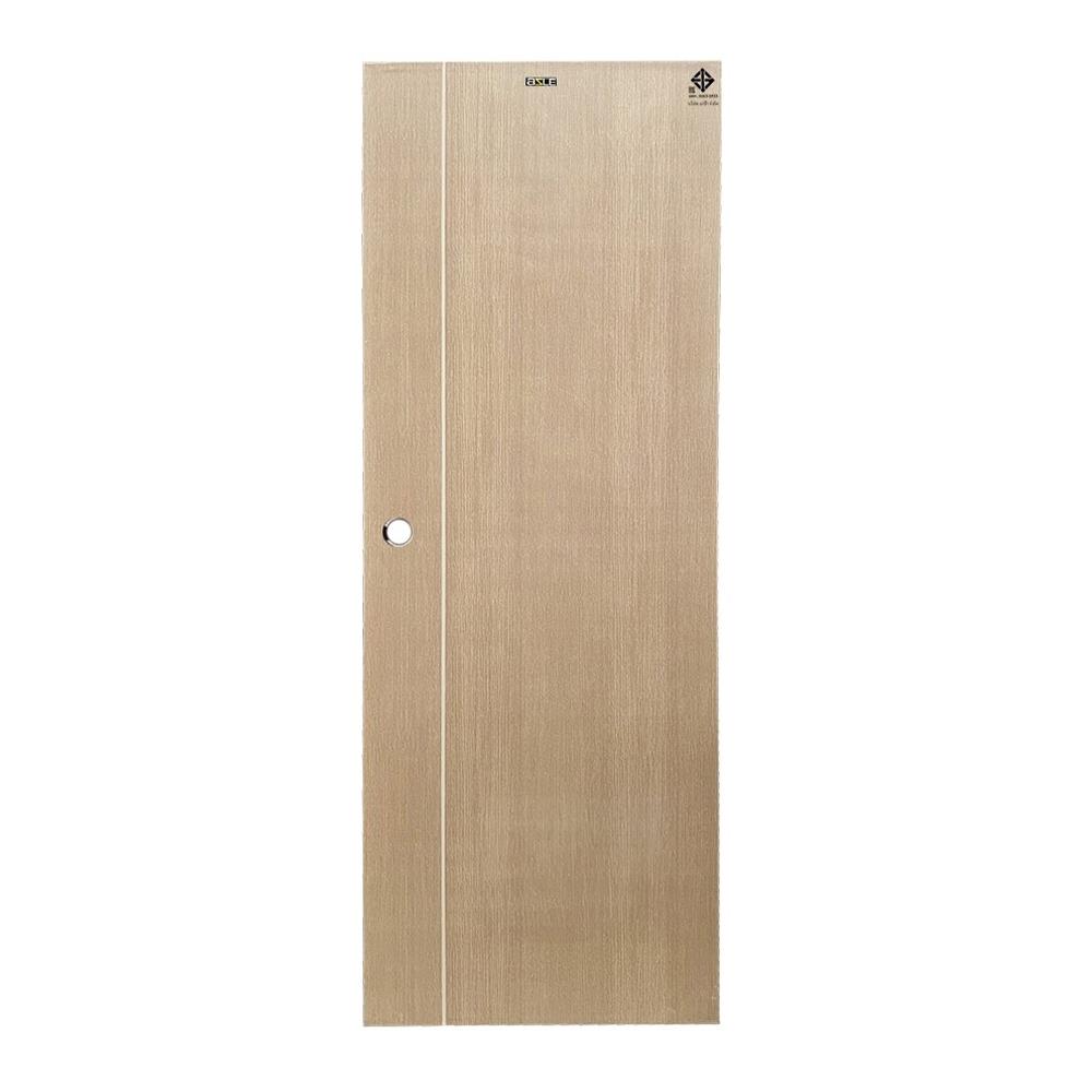 ประตูห้องน้ำ UPVC AZLE WB1 70X200 ซม. สีน้ำตาล เจาะลูกบิด
