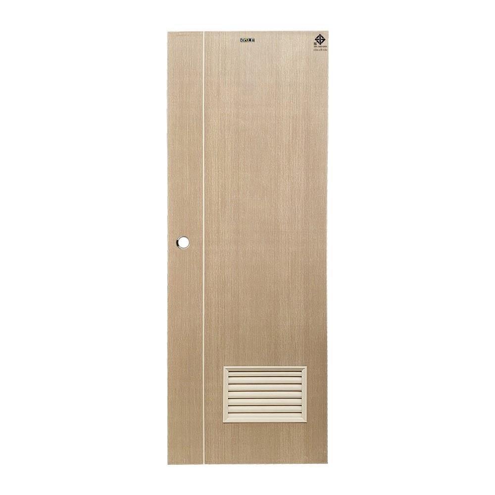 ประตูห้องน้ำ UPVC เจาะลูกบิด AZLE WB2 70x200 ซม. สีน้ำตาล