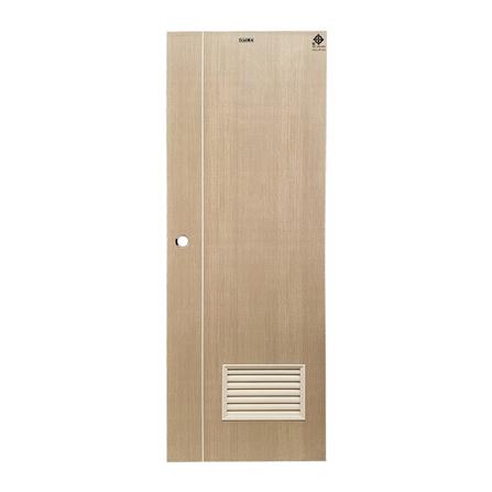 ประตูห้องน้ำ UPVC เจาะลูกบิด AZLE WB2 70x200 ซม. สีน้ำตาล_0