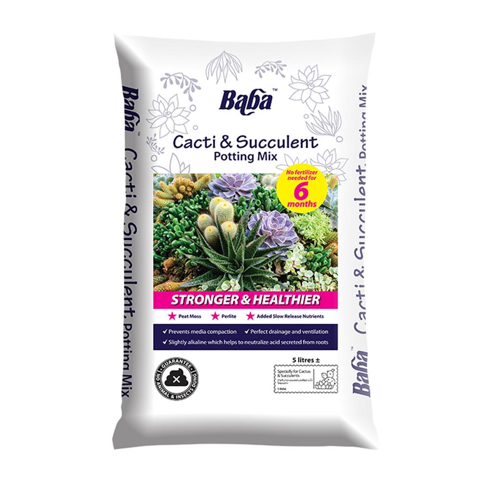 พีทมอสกระบองเพชร BABA 5 ลิตร