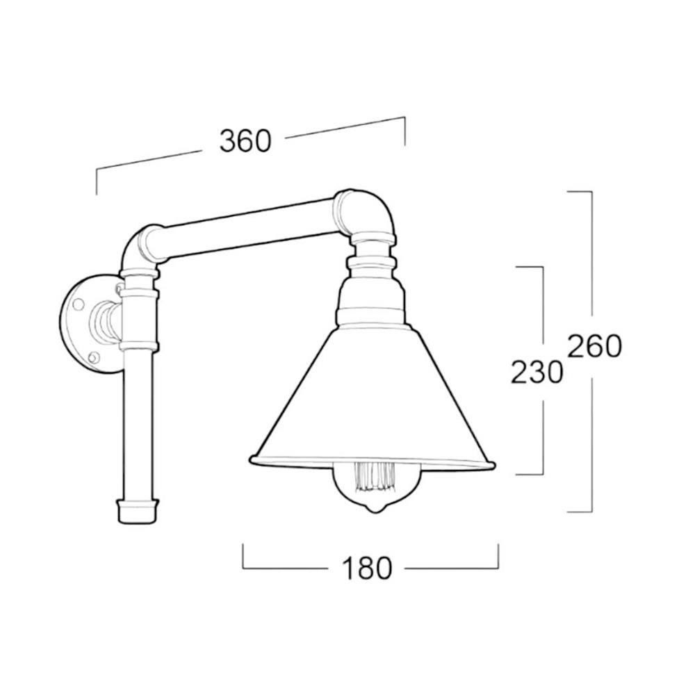 ไฟกิ่งภายใน LUMAX 01-02783 สีทองแดง 1 หัว