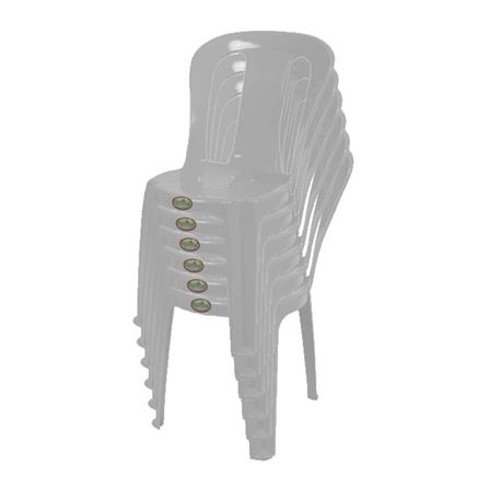 พวงหรีดเก้าอี้พลาสติก SPRING NORMA สีเทา แพ็ก 6 ตัว_1
