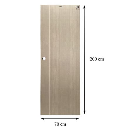 ประตูห้องน้ำ UPVC AZLE WB1 70X200 ซม. สี WHITE/GREY เจาะลูกบิด_4