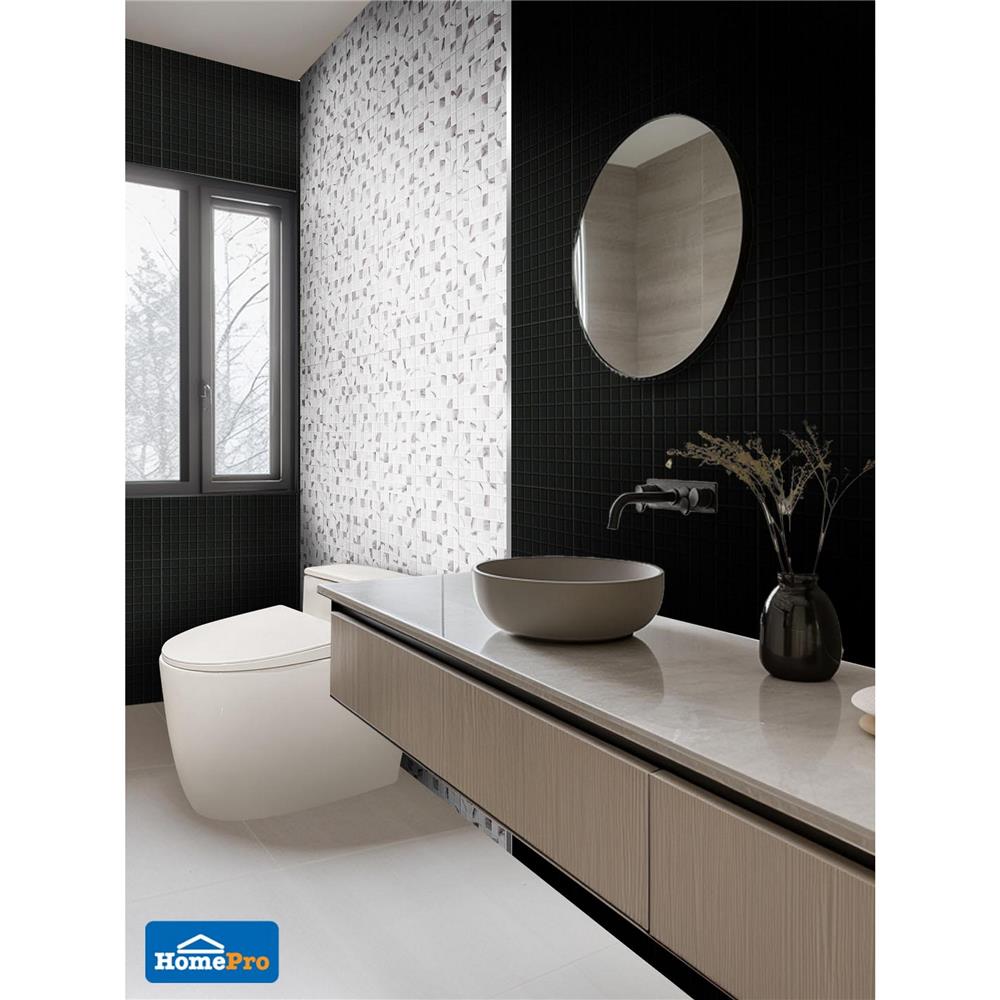 กระเบื้องผนัง 25x40 ซม. COTTO มิลค์ ดำ (HYG) PM 1 ตร.ม.