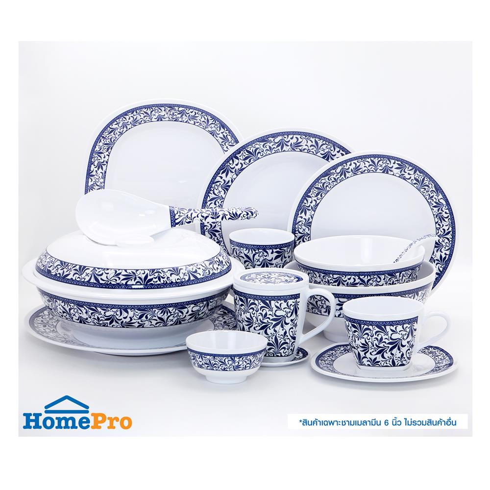 ชามเมลามีน 6 นิ้ว VANDA BLUE GARDEN