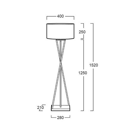 ไฟตั้งพื้น L&E 01-02900 สีดำ 1 หัว_3