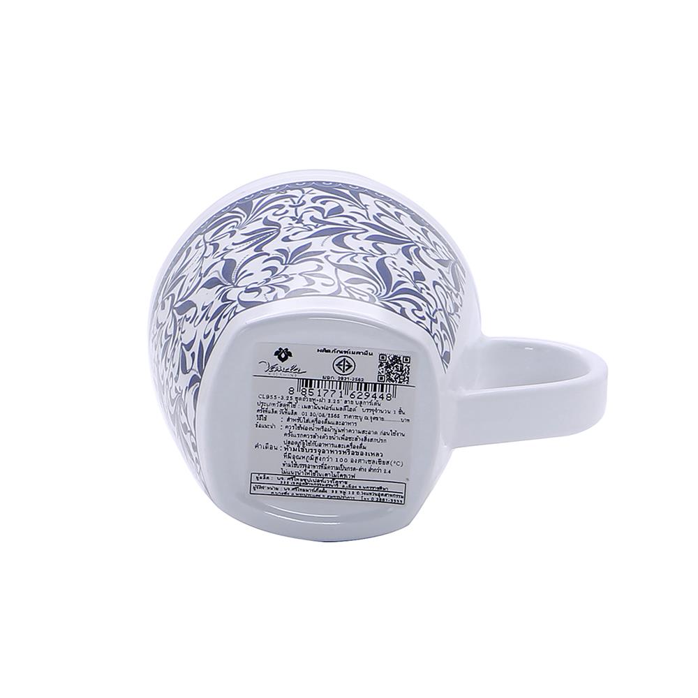 ถ้วยหูพร้อมฝาเมลามีน 400 มล. VANDA BLUE GARDEN