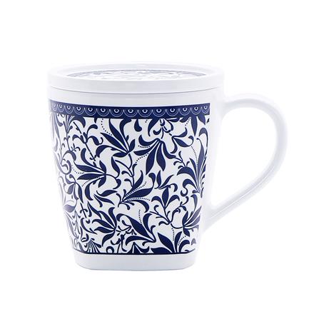 ถ้วยหูพร้อมฝาเมลามีน 400 มล. VANDA BLUE GARDEN_0