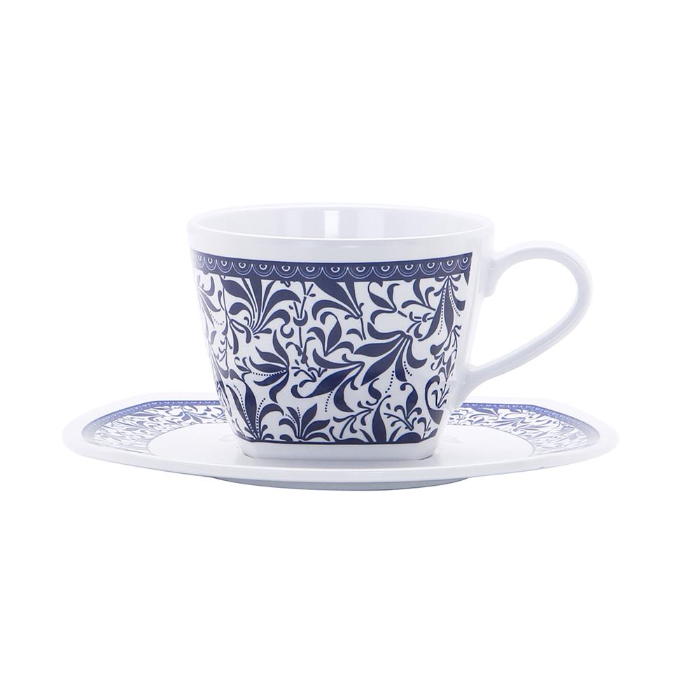 ชุดถ้วยกาแฟเมลามีน 300 มล. VANDA BLUE GARDEN