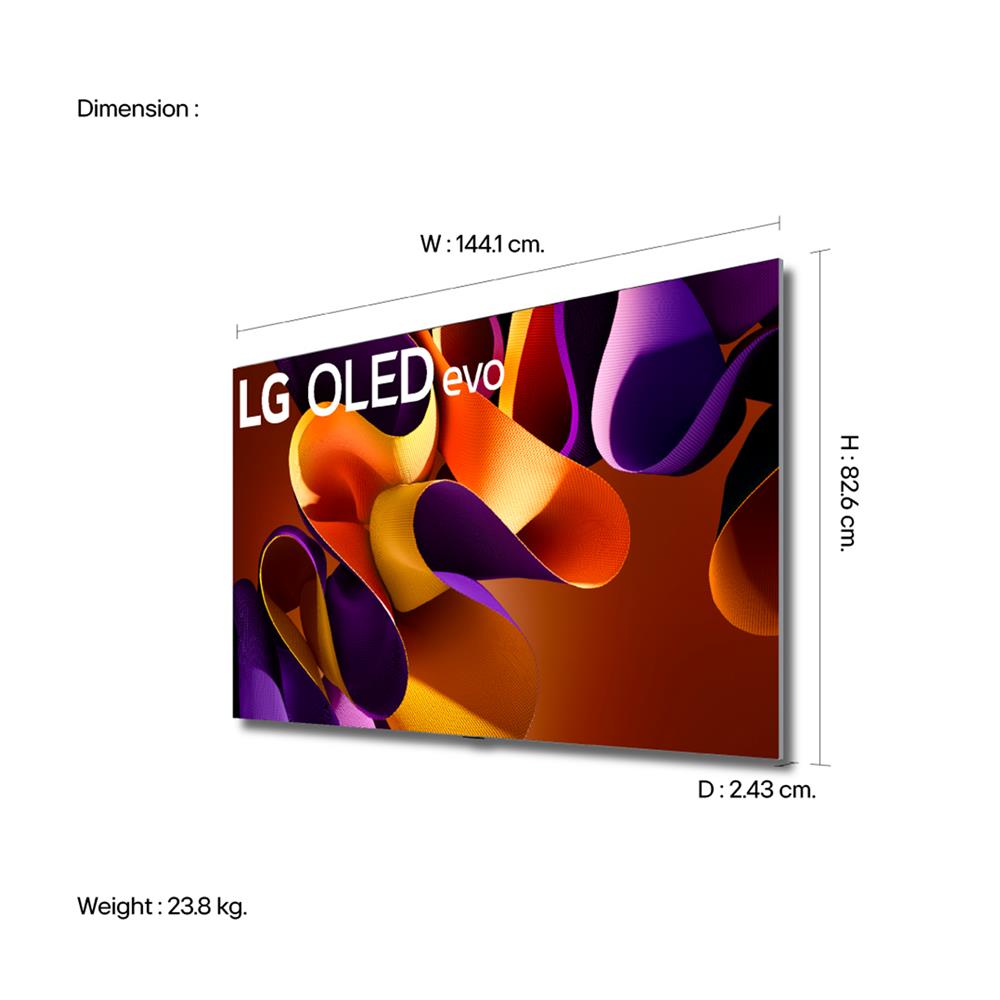 ทีวีโอแอลอีดี 65 นิ้ว LG (4K, OLED, SMART TV) OLED65G4PSA.ATM
