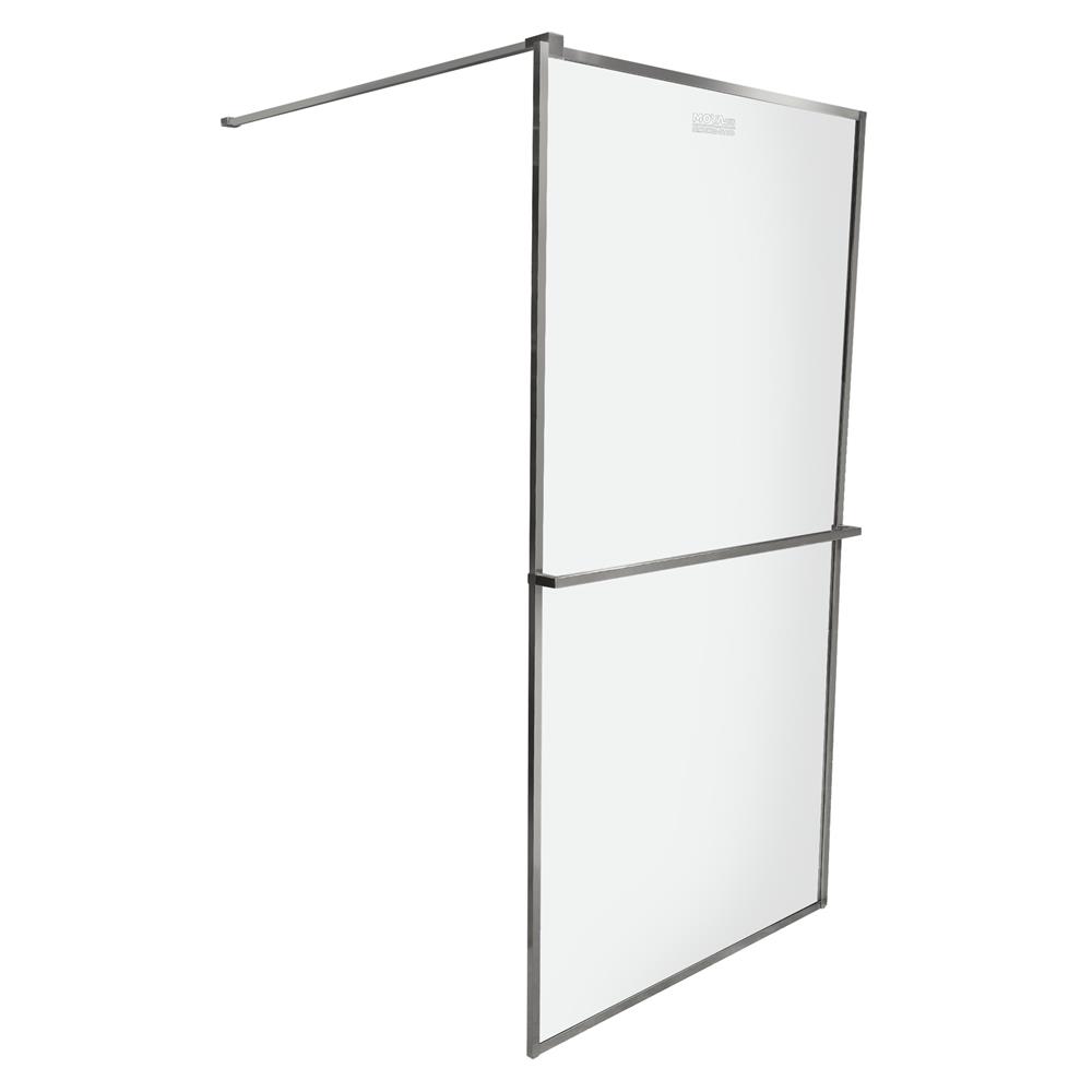 ฉากกั้นอาบน้ำ MOYA PLUS GF100 (GREY) 100x190 ซม.