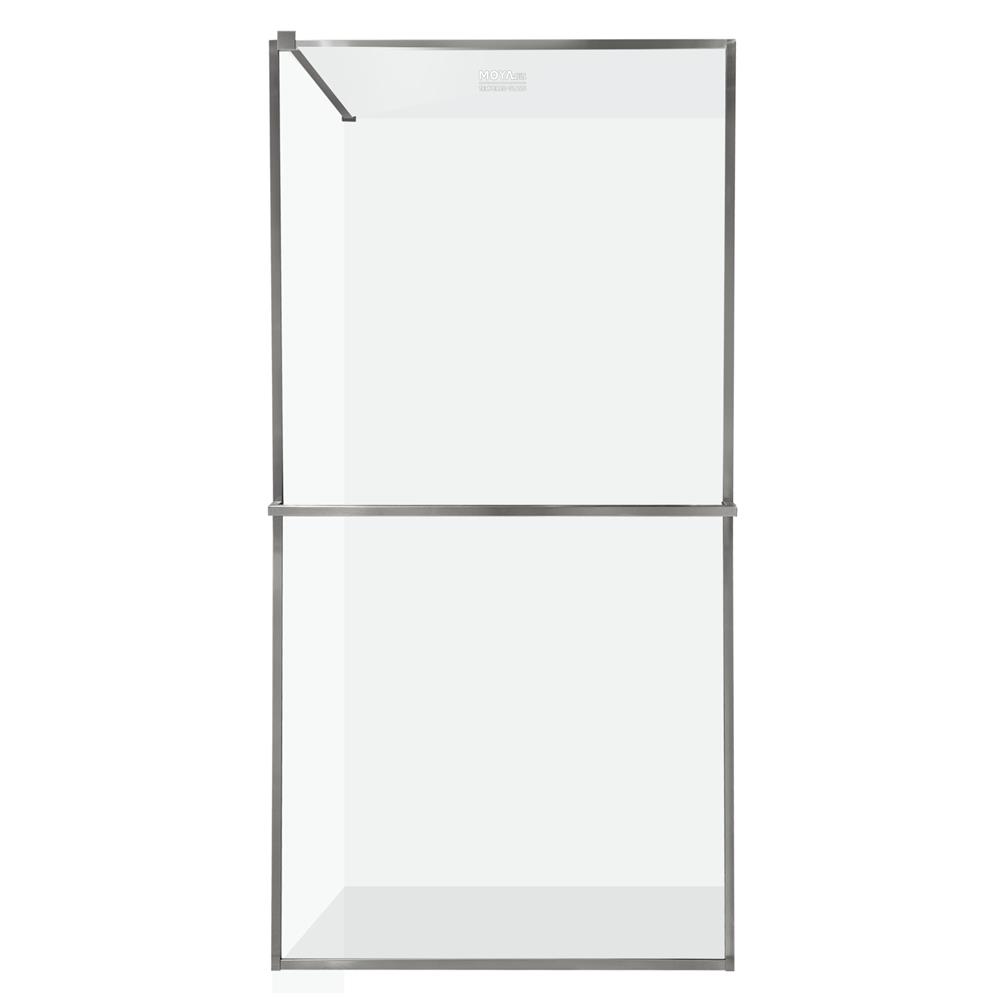 ฉากกั้นอาบน้ำ MOYA PLUS GF100 (GREY) 100x190 ซม.