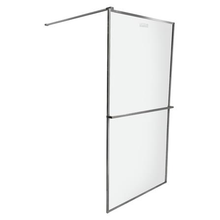 ฉากกั้นอาบน้ำ MOYA PLUS GF100 (GREY) 100x190 ซม.