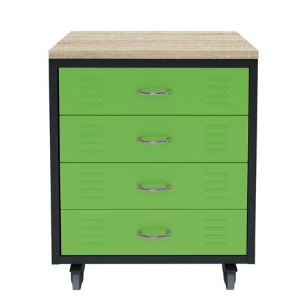 ตู้เหล็กลิ้นชัก 4 ลิ้นชัก SURE TMBU-064 สีเขียว_0