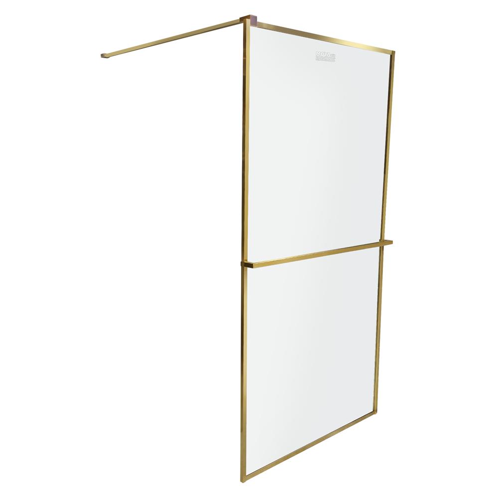 ฉากกั้นอาบน้ำ MOYA PLUS GF100 (GOLD) 100x190 ซม.