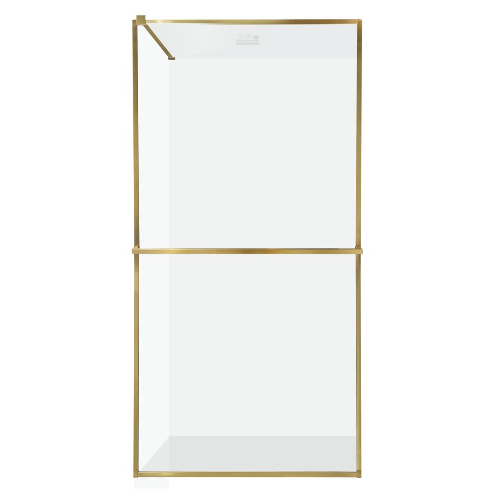 ฉากกั้นอาบน้ำ MOYA PLUS GF100 (GOLD) 100x190 ซม.