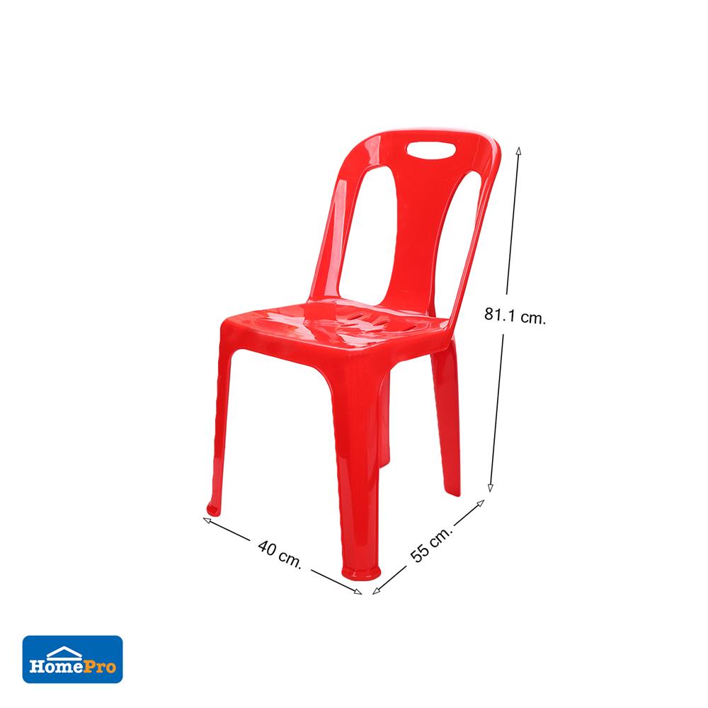 พวงหรีดเก้าอี้พลาสติก SPRING 320 สีแดง แพ็ก 6 ตัว