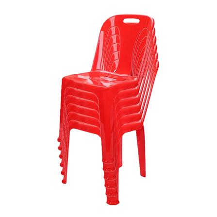 พวงหรีดเก้าอี้พลาสติก SPRING 320 สีแดง แพ็ก 6 ตัว_1