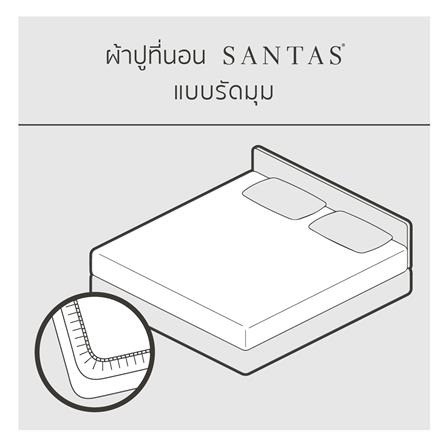 ชุดผ้าปูที่นอน 6 ฟุต 5 ชิ้น SANTAS LUXURIA GR_4